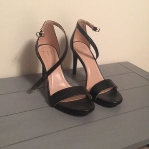 Black heels with an ankle strap